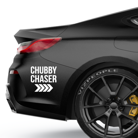 Chubby Chaser Aufkleber - Beispielansicht