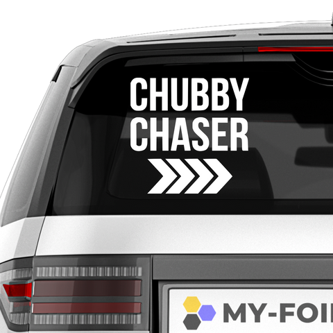 Chubby Chaser Aufkleber - Beispielansicht
