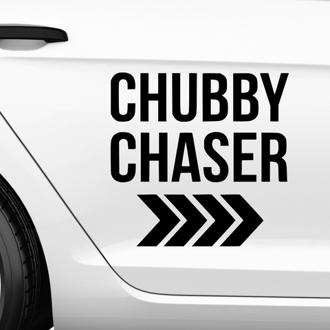 Chubby Chaser Aufkleber - Beispielansicht