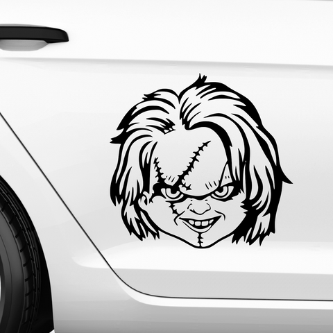 Chucky Aufkleber - Beispielansicht