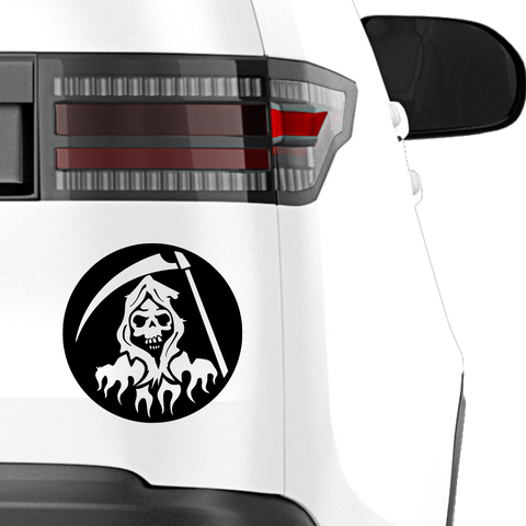 Circle Sensenmann Aufkleber - Beispielansicht