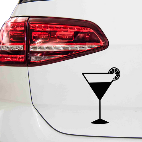 Cocktailglas Aufkleber - Beispielansicht