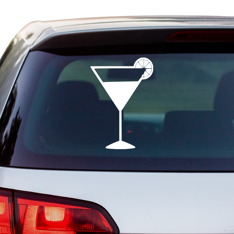 Cocktailglas Aufkleber - Beispielansicht