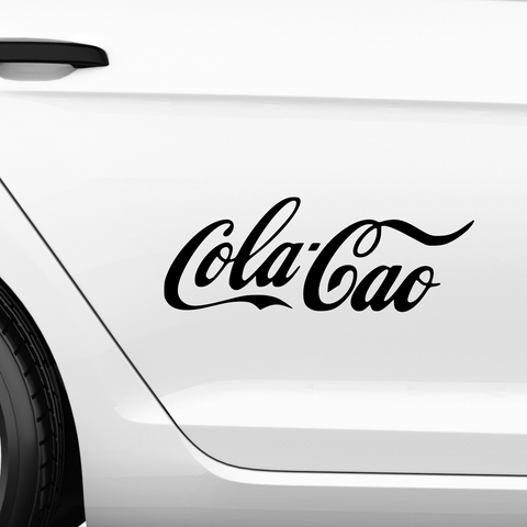 Cola Cao Coca Cola Fakelogo Aufkleber - Beispielansicht
