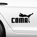 Coma Puma Fakelogo Aufkleber - Beispielansicht