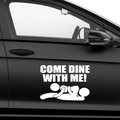 Come dine with me Aufkleber - Beispielansicht