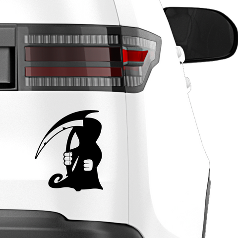 Comic Sensenmann Aufkleber - Beispielansicht