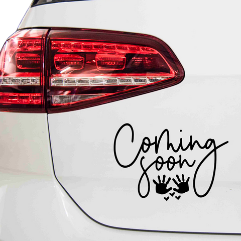 Coming soon Aufkleber - Beispielansicht
