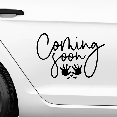 Coming soon Aufkleber - Beispielansicht