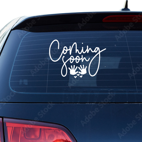 Coming soon Aufkleber - Beispielansicht
