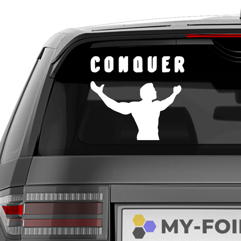 Conquer Aufkleber - Beispielansicht