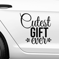 Cutest gift ever Aufkleber - Beispielansicht