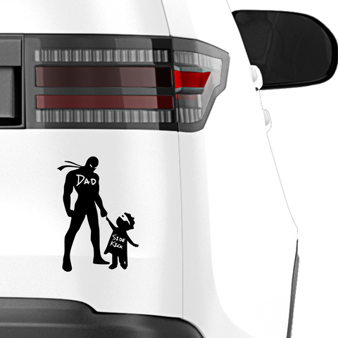 Dad and Sidekick Aufkleber - Beispielansicht