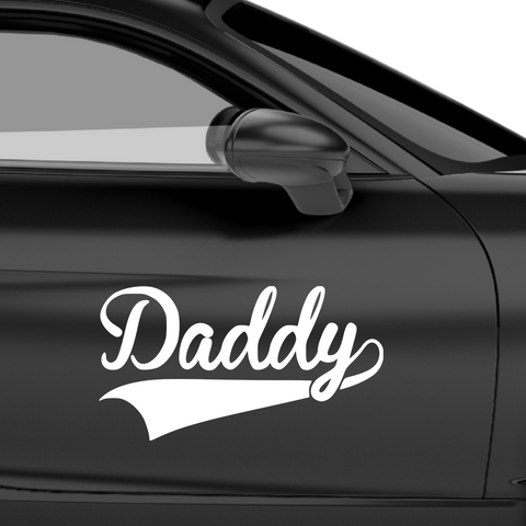 Daddy Aufkleber - Beispielansicht
