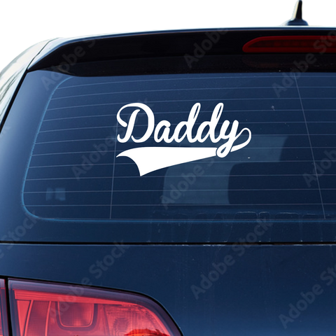 Daddy Aufkleber - Beispielansicht