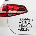 Daddys Girl Mommys World Aufkleber - Beispielansicht