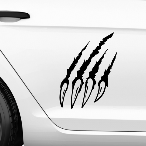 Dark Claw Scratch Aufkleber - Beispielansicht