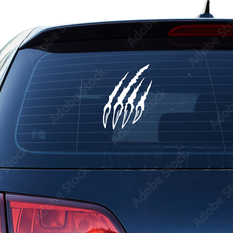 Dark Claw Scratch Aufkleber - Beispielansicht