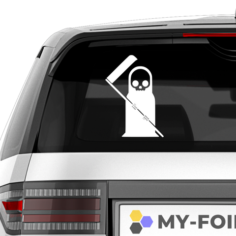 Dark Hood Sensenmann Aufkleber - Beispielansicht