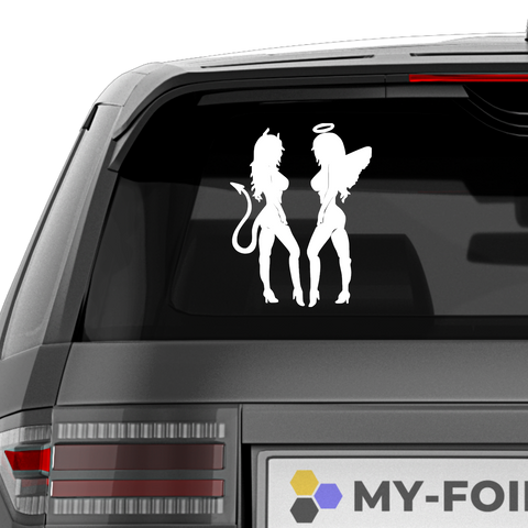 Devil and Angel Aufkleber - Beispielansicht