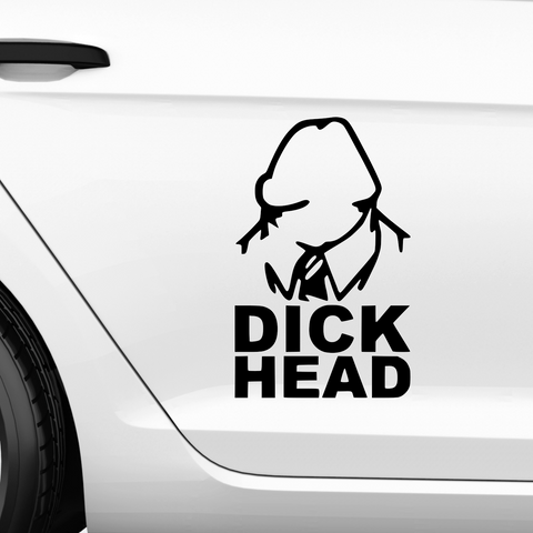 Dick Head Aufkleber - Beispielansicht