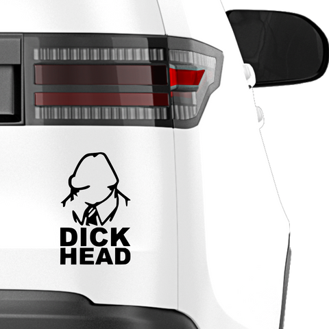 Dick Head Aufkleber - Beispielansicht