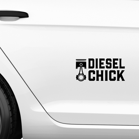 Diesel Chick Aufkleber - Beispielansicht