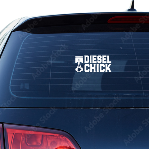 Diesel Chick Aufkleber - Beispielansicht