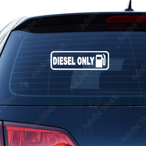 Diesel Only Aufkleber - Beispielansicht