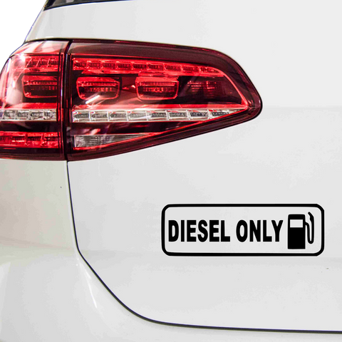Diesel Only Aufkleber - Beispielansicht