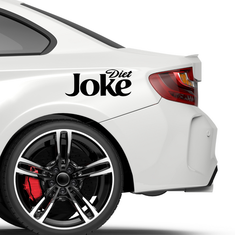Diet Joke Diet Coke Fakelogo Aufkleber - Beispielansicht