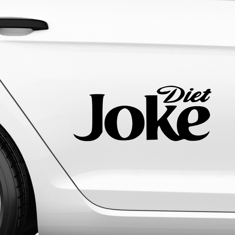 Diet Joke Diet Coke Fakelogo Aufkleber - Beispielansicht