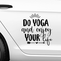 Do Yoga & Enjoy Your Life Aufkleber - Beispielansicht