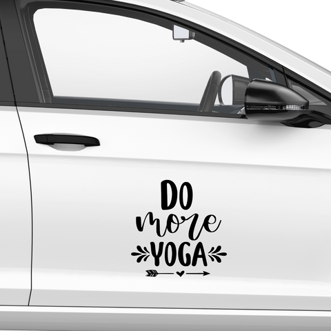 Do more Yoga Aufkleber - Beispielansicht