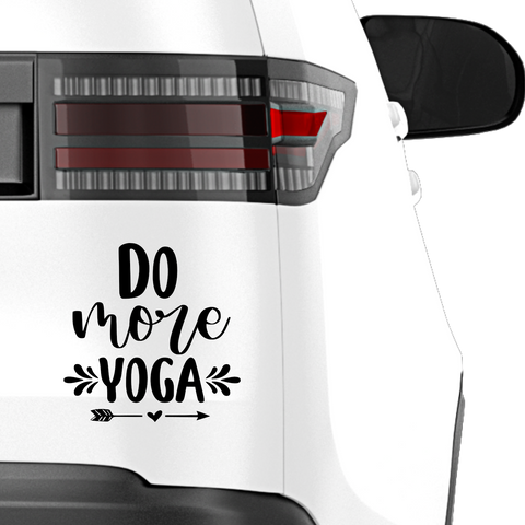 Do more Yoga Aufkleber - Beispielansicht