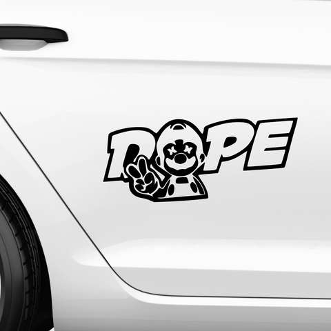 Dope Artwork Crazy Clown Aufkleber - Beispielansicht