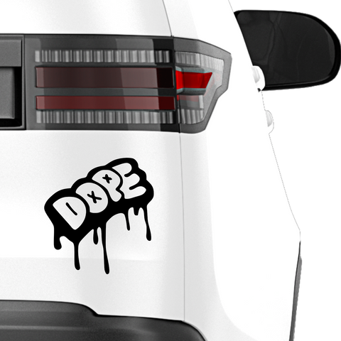 Dope Schrift JDM Aufkleber - Beispielansicht