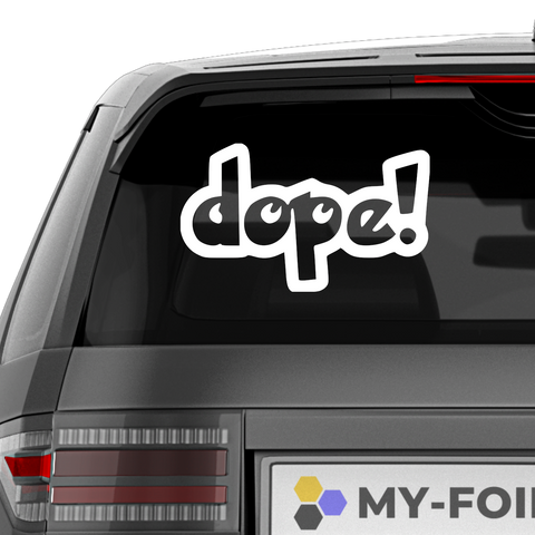 Dope Schrift Nr.2 Aufkleber - Beispielansicht