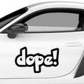 Dope Schrift Nr.2 Aufkleber - Beispielansicht