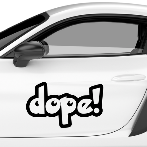 Dope Schrift Nr.2 Aufkleber - Beispielansicht