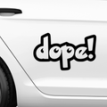 Dope Schrift Nr.2 Aufkleber - Beispielansicht