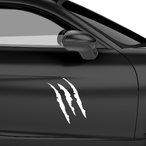 Doppelte Krallenkratzer Aufkleber - Beispielansicht