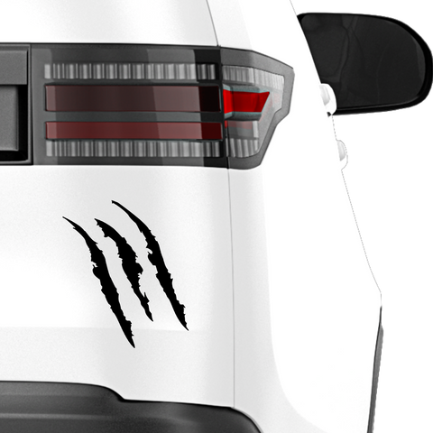 Doppelte Krallenkratzer Aufkleber - Beispielansicht