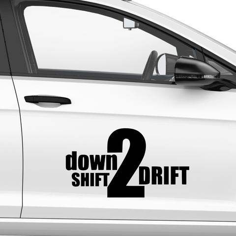 Down to Drift Aufkleber - Beispielansicht