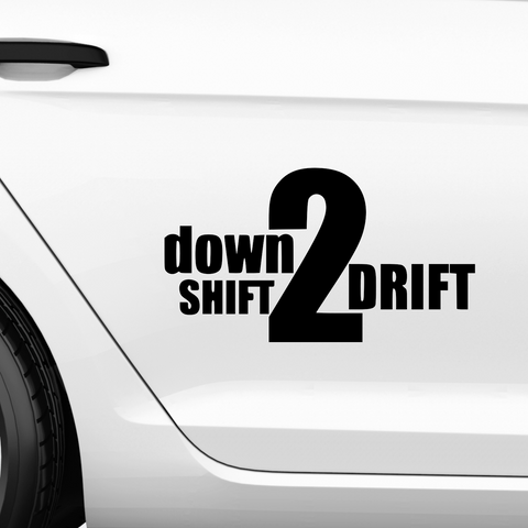 Down to Drift Aufkleber - Beispielansicht