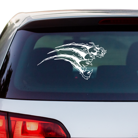 Drachen Klaue Tribal Aufkleber - Beispielansicht