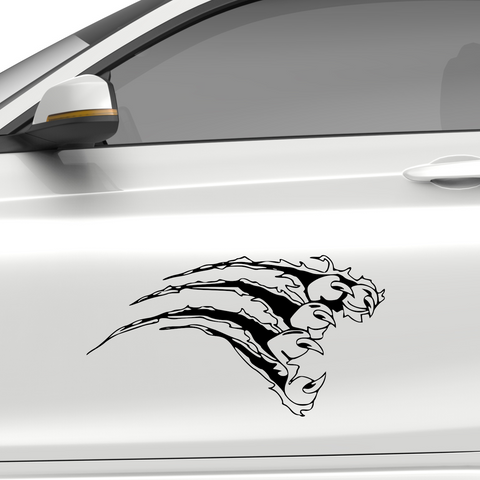 Drachen Klaue Tribal Aufkleber - Beispielansicht