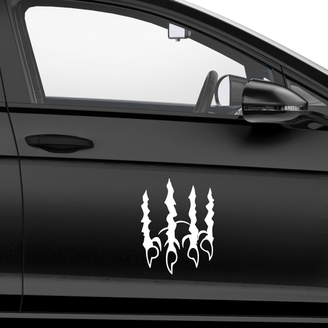 Drachenkrallen Aufriss Aufkleber - Beispielansicht