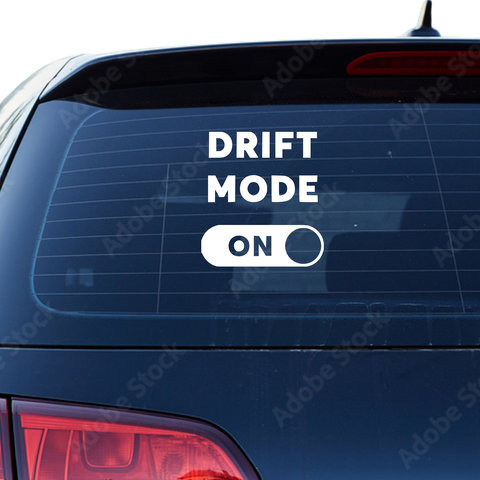 Drift Mode On Aufkleber - Beispielansicht