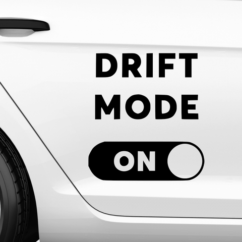 Drift Mode On Aufkleber - Beispielansicht